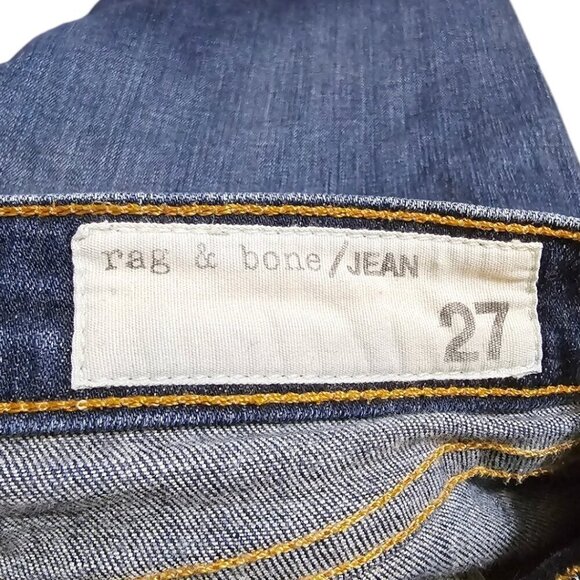 Rag & Bone Mid-Rise Skinny Jeans in Clean Charin Sz 27 - Picture 6 of 9